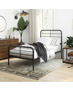 Millie Metal Single Bed In Black
