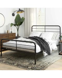 Millie Metal Double Bed In Black