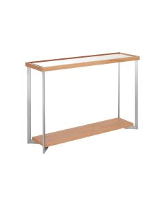 Kensington Townhouse Mirrored Glass Console Table In Natural