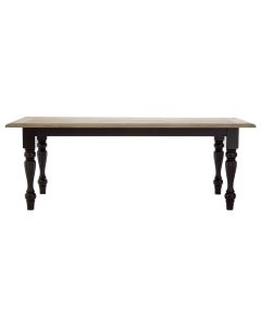 Kensington Townhouse Wooden Dining Table In Oak And Black