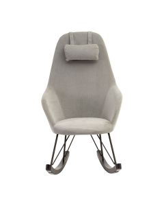 Kolding Fabric Rocking Chair In Grey