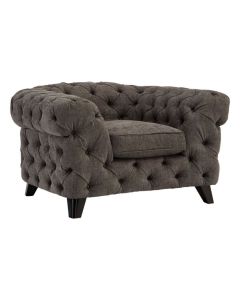 Harrington Fabric Upholstered Armchair In Grey