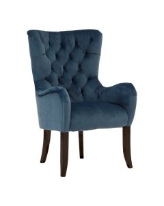 Tait Fabric Upholstered Armchair In Petrol