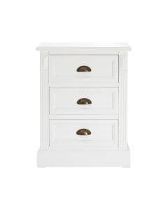 Hardwick Wooden Chest Of 3 Drawers In White