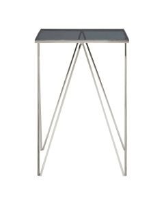Shalimar Square Top Side Table With Triangular Base