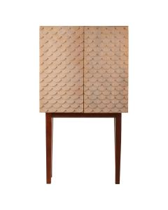 Costal Mango Wood Bar Storage Cabinet In Brown