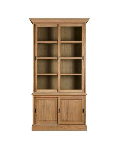 Lyon Wodoen Display Cabinet With 4 Doors In Oak