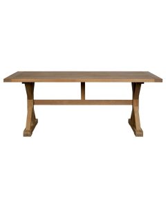 Lyon Rectangular Wooden Dining Table In Aged Grey