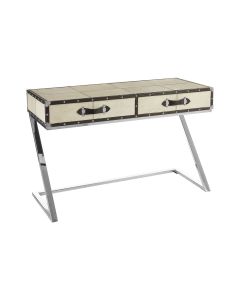 Kensington Townhouse Console Table In Textured With 2 Drawers