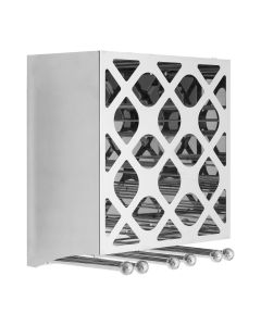 Novo Stainless Steel 12 Bottles Wine Rack In Silver