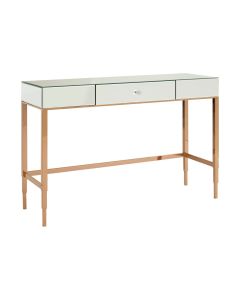 Goldie Mirrored Glass Console Table With 1 Drawer