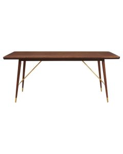 Kenso Rectangular Wooden Dining Table In Walnut