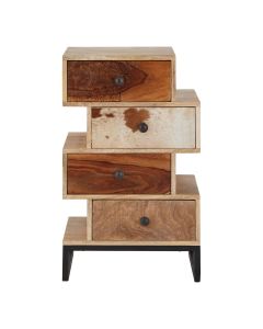Marwar Wooden Chest Of 4 Drawers In Multicolour