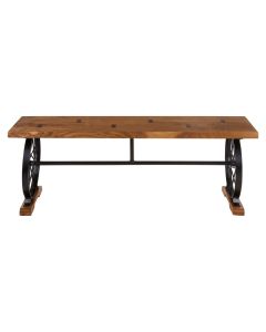 Nandri Rectangular Wooden Dining Bench In Natural