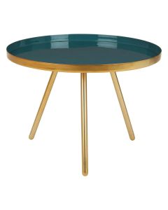 Enox Large Metal Side Table In Diesel Enamel