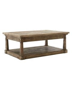 Lovina Wooden Coffee Table In Rustic Teak