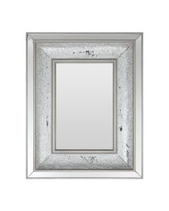 Wallis Wall Bedroom Mirror In Antique Silver Frame