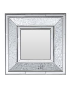 Wilma Wall Bedroom Mirror In Antique Silver Frame