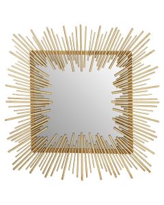Sunray Wall Bedroom Mirror In Rich Gold Sunburst Design Frame