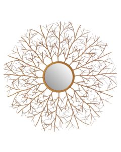 Zariah Twig Wall Bedroom Mirror In Antique Gold Frame