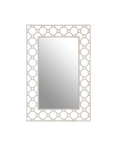 Zariah Arabesque Wall Bedroom Mirror In Antique Silver Frame