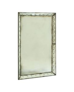 Rusper Medium Bubble Effect Wall Mirror In Antique Brass Frame