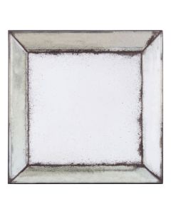 Rusper Small Bevelled Wall Mirror In Antique Silver Frame