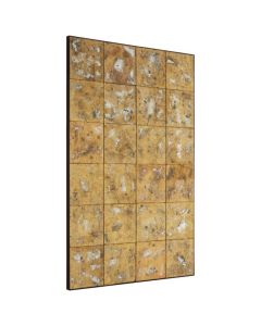 Rusper Panelled Design Wall Mirror In Antique Gold Frame