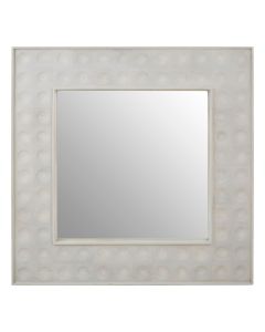 Satara Wall Bedroom Mirror In Weathered White Frame