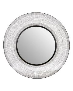 Trento Circular Wall Mirror With Metallic Frame
