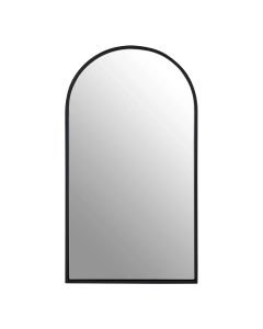 Trento Tall Wall Mirror With Black Metal Frame