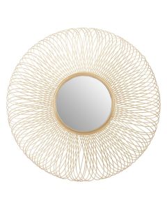 Templar Wall Bedroom Mirror In Gold Frame Twisted Wire Effect