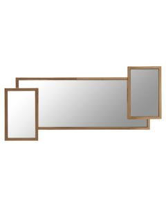 Orton Wall Mirror In Matt Gold With Stainless Steel Frame