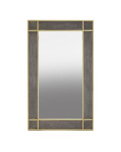 Deskey Wall Bedroom Mirror With Shagreen Effect Frame