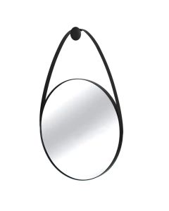 Trento Wall Mirror With Black Metal Frame