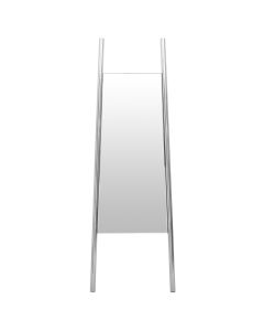 Genoa Floor Standing Mirror With Silver Metal Frame