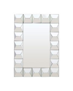 Taranto Geometric Shape Wall Mirror In Three-Dimensional Effect