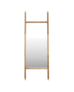 Nirav Wall Mirror In Natural Wooden Frame