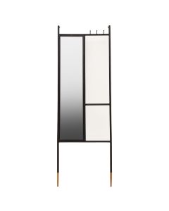 Nirav Wall Mirror With Black Metal Frame