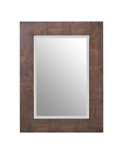 Dimaro Wall Mirror In Antique Grey Wooden Frame