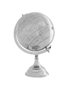 Churchill Large Globe In Nickel