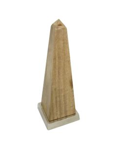 Hampstead Small Wooden Obelisk In Natural