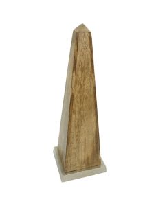 Hampstead Large Wooden Obelisk In Natural