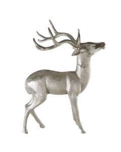 Velis Large Floor Standing Aluminum Stag In Nickel