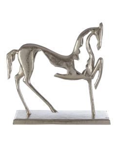 Hampstead Aluminium Horse Ornament In Silver