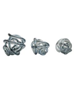 Knot Decor Glass Ornament In Grey