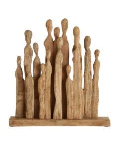 Unity Mango Wood Group Sculpture In Natural