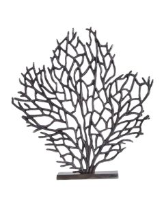 Prato Large Cast Aluminium Tree Sculpture In Black Nickel