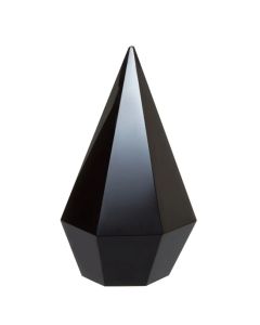 Carrie Glass Crystal Ornament In Black