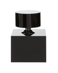 Carrie Large Crystal Bottle In Black